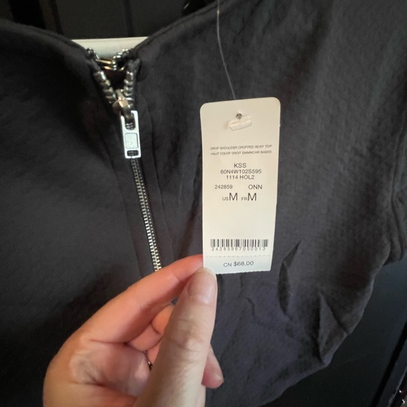 Bebe Gray Crop Top - Picture 3 of 3